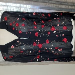 Stunning Embroidered Karen Kane pant and blouse